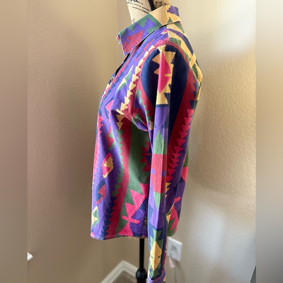 VINTAGE : Wanda D Western Button Down Shirt - Picture 3 of 7